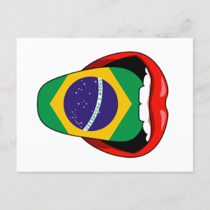 ブラジル国旗Ordem e Progresso ポストカード