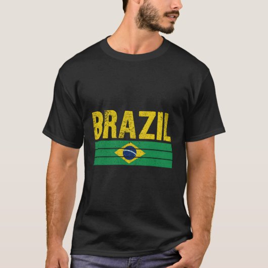 ブラジル国旗S Tシャツ (正面)