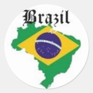 ブラジル国旗Tシャツ等 ラウンドシール