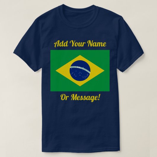 ブラジル国旗Tシャツ Tシャツ (デザイン正面)