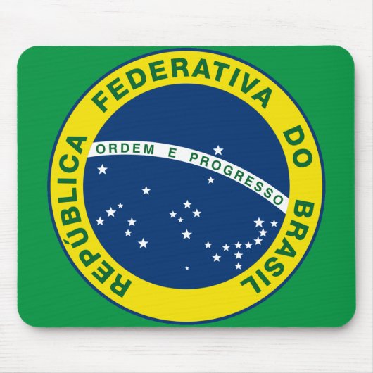 ブラジル国章 マウスパッド (正面)