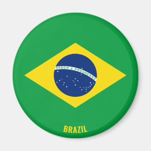 ブラジル国魅力的旗 マグネット