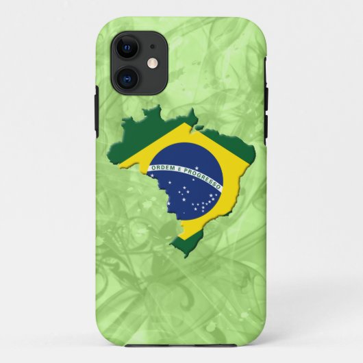 ブラジル地図 Case-Mate iPhoneケース (裏面)