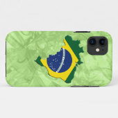 ブラジル地図 Case-Mate iPhoneケース (裏面(横))