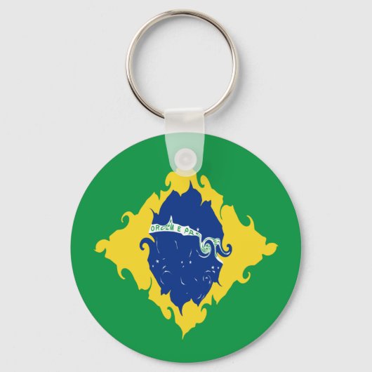 ブラジル地帯国旗 キーホルダー (正面)
