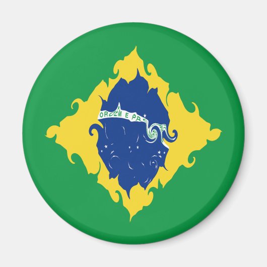 ブラジル地帯国旗 マグネット (正面)
