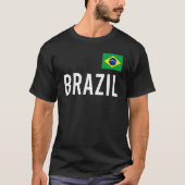 ブラジル女性男性子供ブラジル国旗のお土産 Tシャツ (正面)