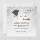 ブラジル州旗の卒業式と写真 招待状 (裏面)