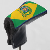 ブラジル帝国国旗 ゴルフヘッドカバー (3/4 正面)