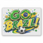 ブラジル愛のサッカーファン | ブラジル代表 シール (正面)