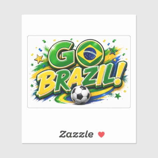 ブラジル愛のサッカーファン | ブラジル代表 シール (シート)