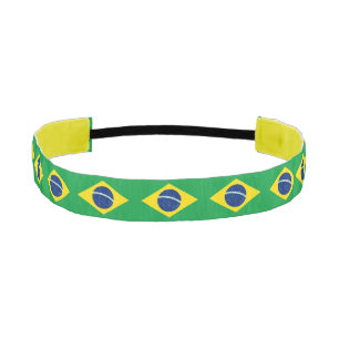 ブラジル愛国国旗 アスレチックヘッドバンド