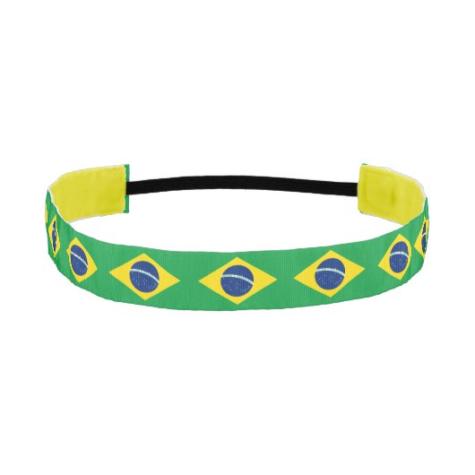 ブラジル愛国国旗 アスレチックヘッドバンド (正面)