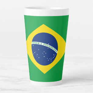 ブラジル愛国国旗 カフェラテマグ