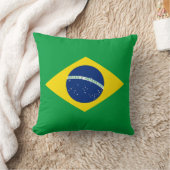 ブラジル愛国国旗 クッション (ブランケット)