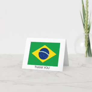 ブラジル愛国国旗 サンキューカード