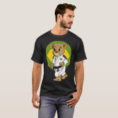 ブラジル戦闘熊ブラジル柔術BJJ mma Tシャツ (正面フル)