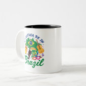 ブラジル旅行のお土産に行きたい ツートーンマグカップ (正面左)