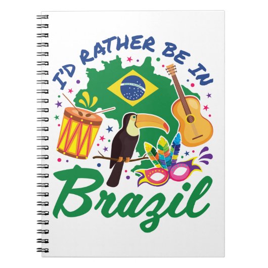 ブラジル旅行のお土産に行きたい ノートブック (正面)