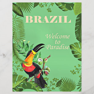 ブラジル旅行のポスター、トゥーカン、