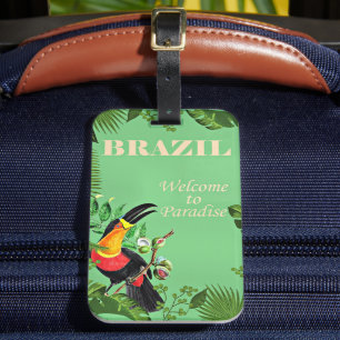ブラジル旅行のポスター、トゥーカン、 ラゲッジタグ