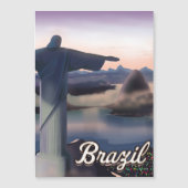 ブラジル旅行ポスターアートプリント。 (正面)