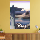 ブラジル旅行ポスターアートプリント。 キャンバスプリント (インサイチュ (リビング))