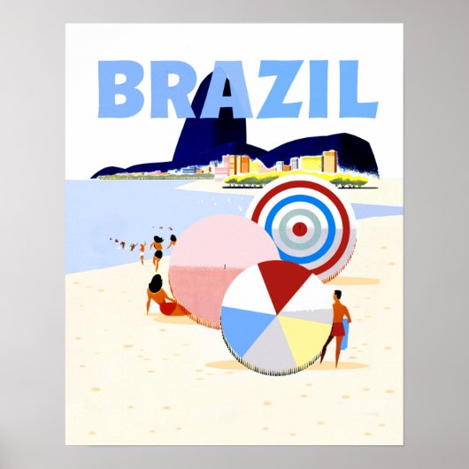 ブラジル旅行ポスター ポスター (正面)