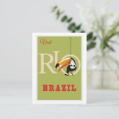 ブラジル旅行ポスター ポストカード (スタンド正面)