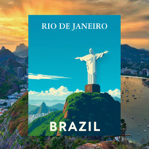 ブラジル旅行リオデジャネイロ・キリスト ポストカード