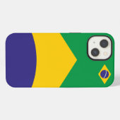 ブラジル旗のテーマ iPhoneケース (裏面横)