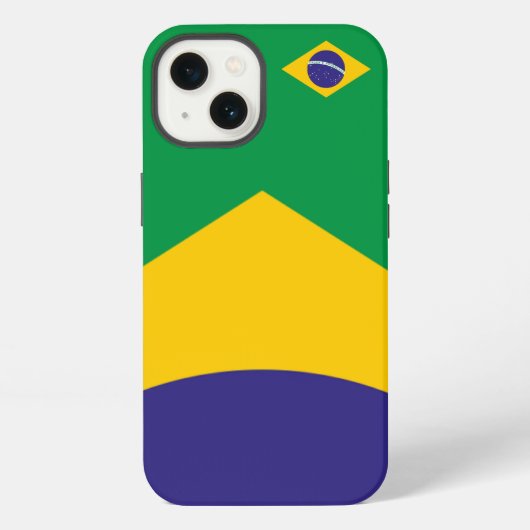 ブラジル旗のテーマ iPhoneケース (裏面)