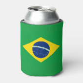 ブラジル旗ワールドカップ2026サッカー 缶クーラー (缶正面)