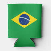 ブラジル旗ワールドカップ2026サッカー 缶クーラー (正面)