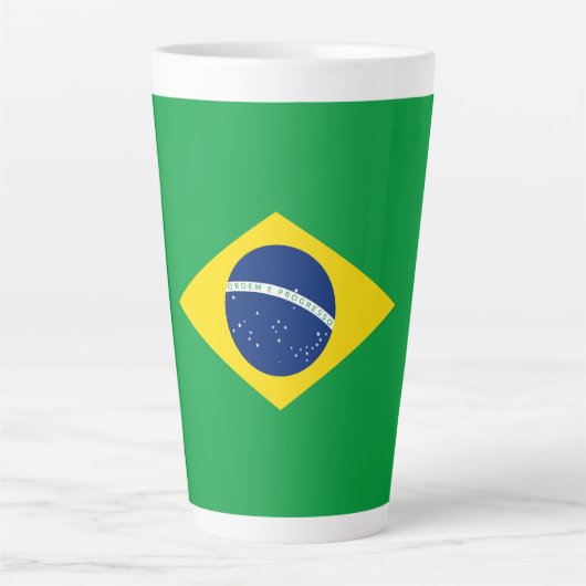 ブラジル旗 カフェラテマグ (正面)