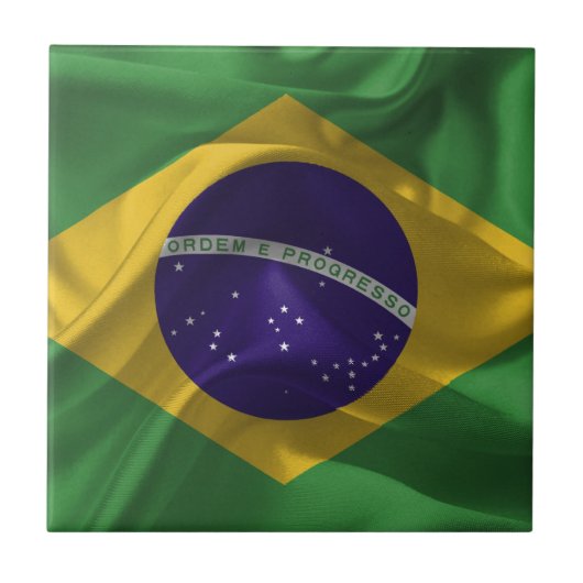 ブラジル旗 タイル (正面)