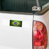 ブラジル旗 バンパーステッカー (トラック上)
