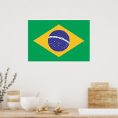 ブラジル旗 ポスター (キッチン)