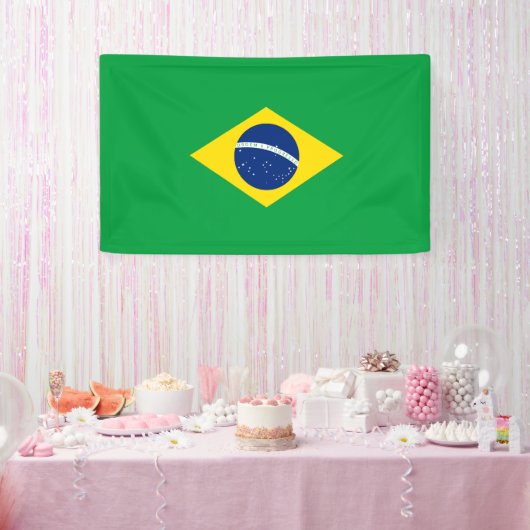 ブラジル旗 横断幕 (パーティー)