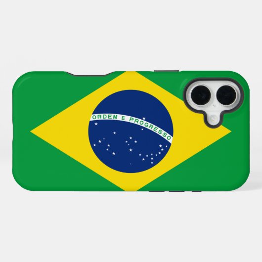 ブラジル旗 iPhoneケース (裏面横)