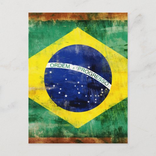 ブラジル旧国旗 ポストカード (正面)