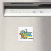 ブラジル有名都市リオデジャネイロ マグネット (インサイチュ (食洗機))