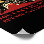 ブラジル柔術あなたが愚かな修正できない ポスター (角)