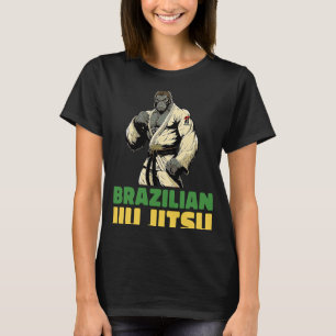 ブラジル柔術と強打ゴリラ Tシャツ