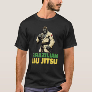 ブラジル柔術と強打ゴリラ Tシャツ