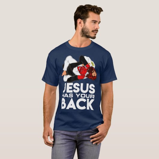 ブラジル柔術のクリスチャン・イエス様が Tシャツ (正面フル)