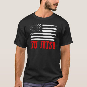 ブラジル柔術アメリカ国旗Usaスポーツmma T Tシャツ
