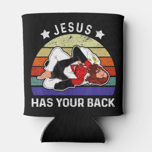 ブラジル柔術ジャスシャツイエスシャツイエス様よ 缶クーラー (裏面)