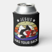 ブラジル柔術ジャスシャツイエスシャツイエス様よ 缶クーラー (缶裏面)