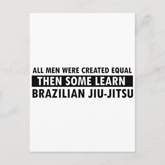 ブラジル柔術デザイン ポストカード (正面)